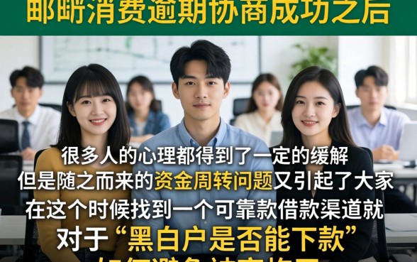 中邮消费逾期协商成功，诚意推荐五个黑白贷款不是高炮的平台