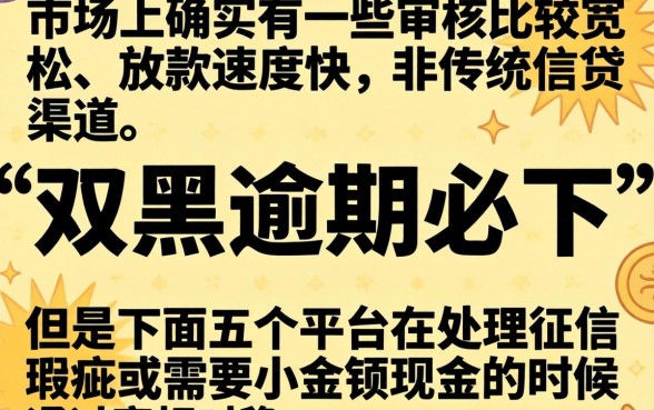 今日下款1000的小钱口子,汇整5个高炮双黑逾期必下款软件
