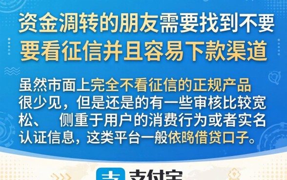 不看征信容易下款的口子，陈列5个支付宝快贷轻松借平台