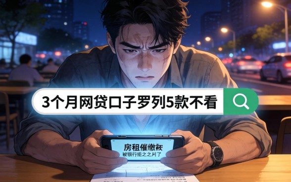 3个月网贷的口子，罗列5个不看负债和征信的app