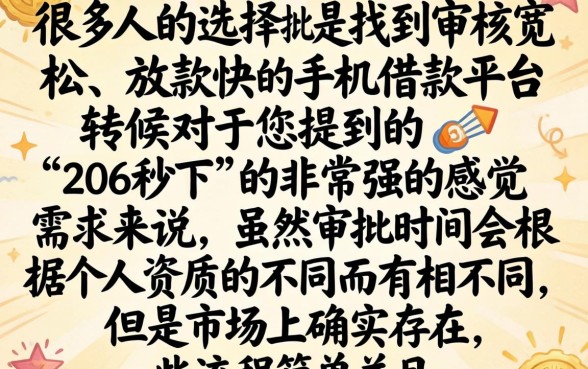 2026秒下的小额贷款口子，详细阐述五个手机可以临时借钱的app