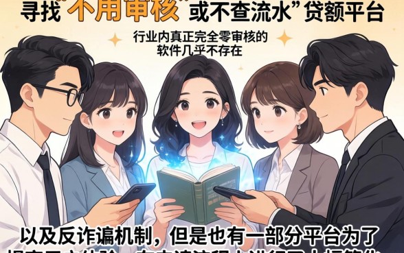 不用审核就能借钱的软件,整合5个不查流水的小额度贷款平台