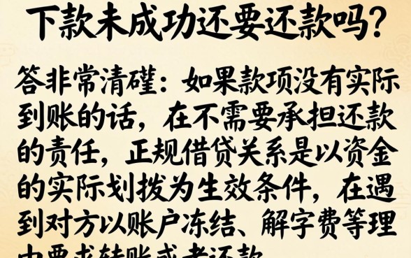 下款没成功还用还款么，概括五个极速审核的网贷平台