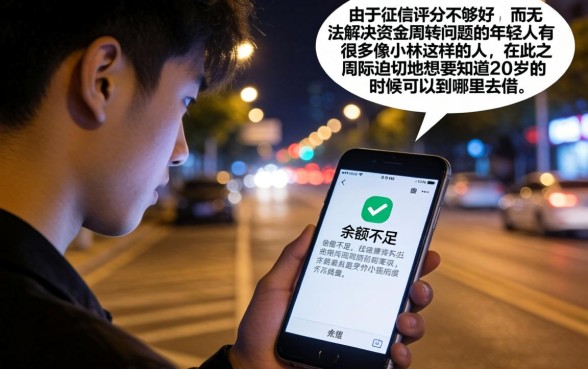 20岁手机哪里可以借钱，详细阐述五个无视评分的贷款口子