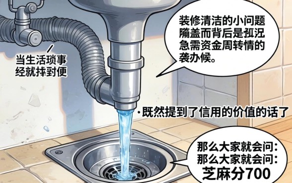 不用的下水道口子怎么遮盖掉,梳理5个芝麻分700能秒下的app