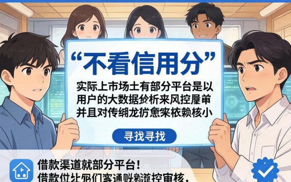 不用信用分的贷款软件有哪些，概括5个靠谱借钱的网贷app