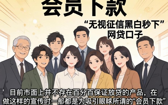 会员下款的网贷口子，归纳五个无视征信黑白100%秒下网贷app