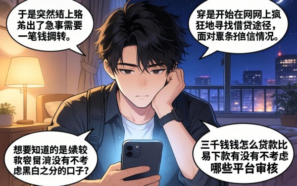 三千块在哪贷款比较容易下款,陈列5个无视黑白的网贷口子