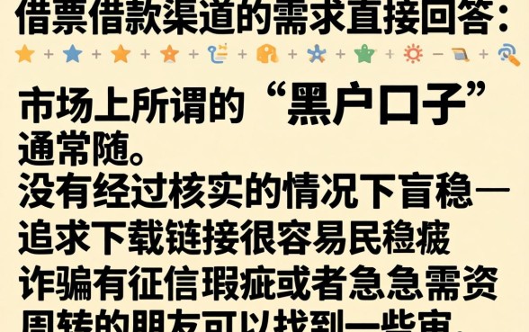 下载易钱庄黑户口子链接，诚意推荐五个不看征信的借钱平台