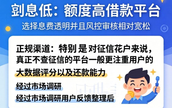 什么借款平台利息低额度高,梳理五个真正不查征信的贷款软件
