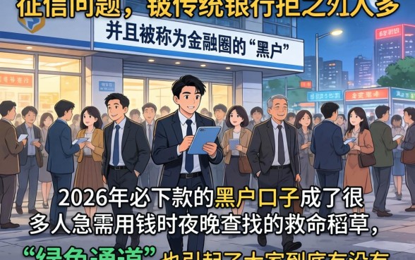 2026必下款的黑户口子，汇整五个贷款好做不看征信的软件