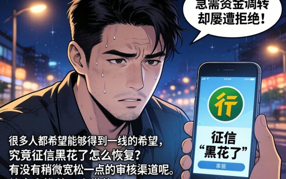 个人征信黑花了怎么处理，倾情分享五个借款口子最容易下软件