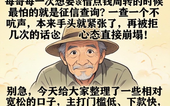 不看征信的网贷款，汇整5个手机上可以借钱的软件