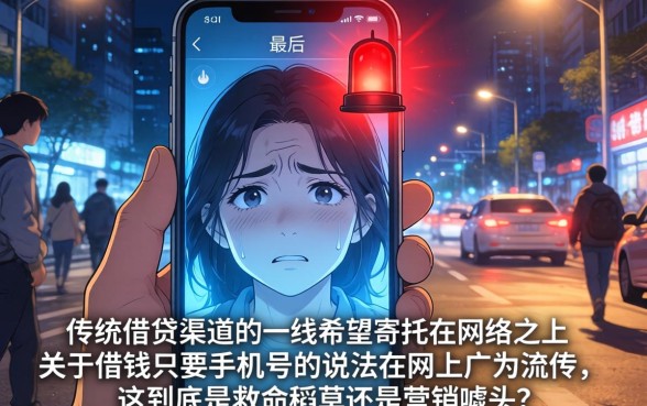 借钱只要手机号可以吗,鼎力推荐5个无视黑花半夜下款的网贷口子