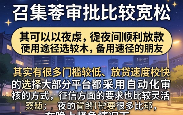 同召集令一样还下款的口子,热忱推荐5个网黑夜间可下款的口子