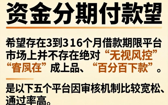 三至六个月的网贷口子，概览5个无视风控5000必下口子