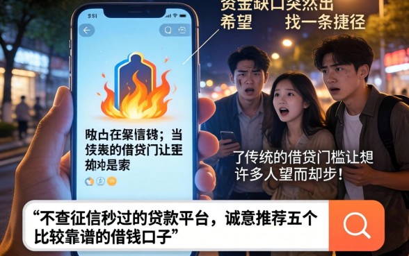 不查征信秒过的贷款平台,诚意推荐五个比较靠谱的借钱口子