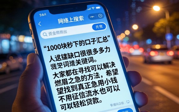 1000块秒下的口子汇总,详尽说明5个急用小钱不求征信流水轻松贷的软件