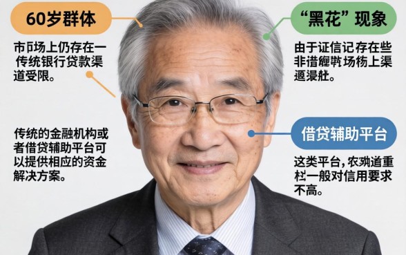 60岁黑花了借款口子，详尽说明5个新号易贷速审秒下款app