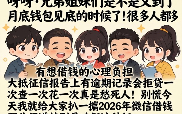 2026微信怎么借钱快，条列5个网贷黑口子必下款app
