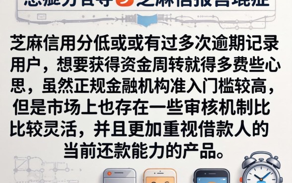 不差征信芝麻分的口子,概览五个逾期太多能下款app