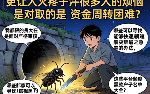 下水道口子的小虫子怎么清除,整理五个无视黑户下款口子名单大全