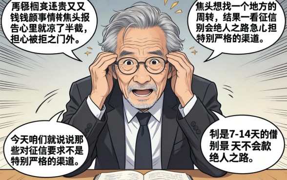 7-14借款口子，归集5个黑征信也能贷款的网贷软件