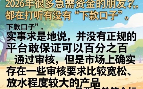 2026还有借款口子么,陈列五个能百分百通过的网贷口子