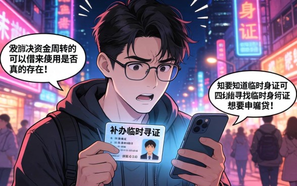 临时身份证能借款的口子，理出五个无视黑户百分百下款平台