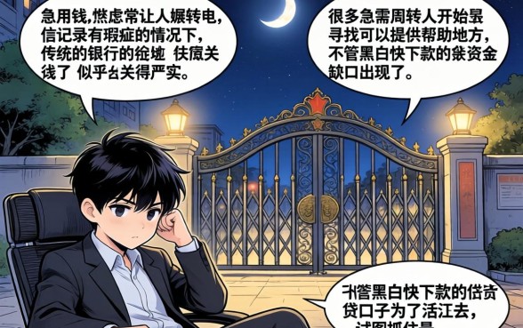 不管黑白快下款的借贷口子，归纳五个无视黑白的网贷平台