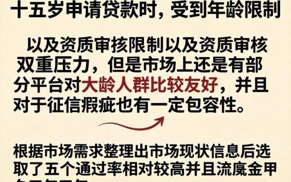 55岁什么口子能借款，梳理5个黑户下款平台