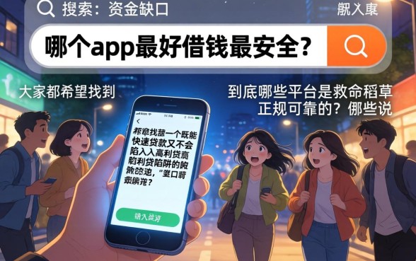 哪个app最好借钱最安全，详细阐述五个贷款不上诚信平台的app