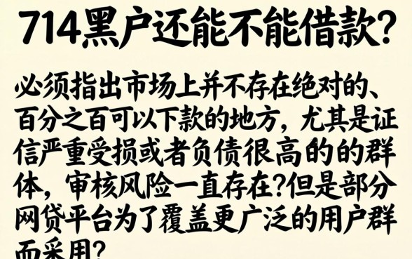 714黑户还能借到吗，归集五个不看征信负债的网贷百分百下款口子