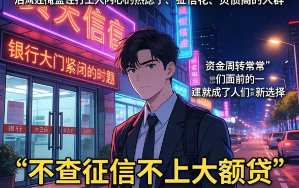 不查征信不上征信大额贷，罗列五个贷款10万比较容易的平台