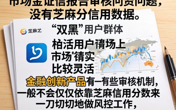 不要芝麻分的双黑花口子，陈列5个金融创新秒下不要芝麻分的app