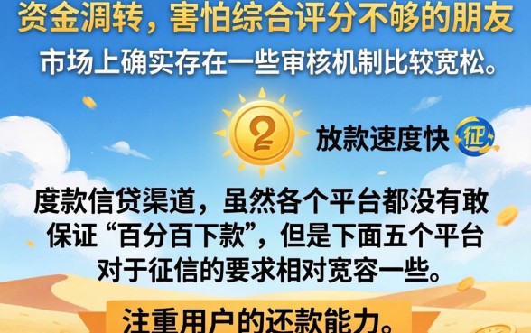 下款快的信用卡代还口子,诚意推荐五个不看综合评分的网贷百分百下款口子
