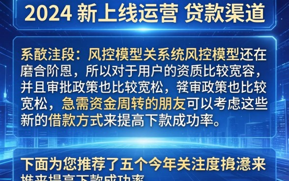 24年开始运营的口子贷款，详尽说明5个借款好下款的app