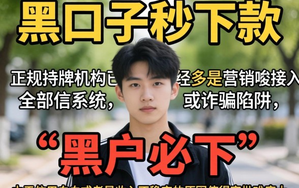 什么黑口子秒下款，规整五个19岁贷款容易过审批的平台