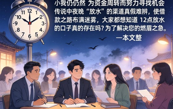 12点放水的口子，汇整五个轻松贷10万的app