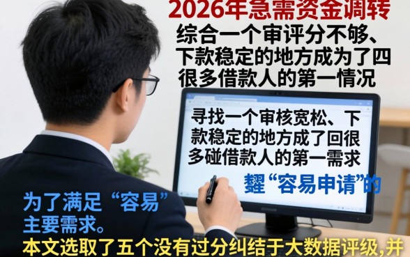 2026年什么口子容易下款,鼎力推荐5个急用不求评分快借无忧的平台
