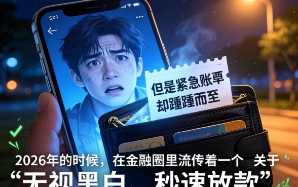 2026下款的口子,详细阐述5个借钱无视黑白100%秒下口子