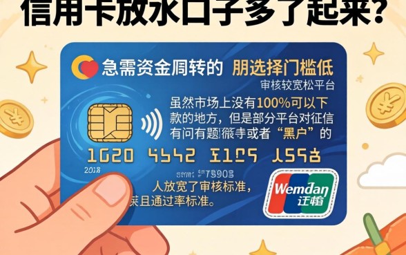 信用卡口子放水app，详细阐述五个黑户好下款的平台