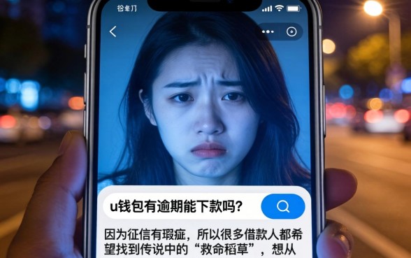 u钱包有逾期能下款吗，理出5个无视黑白100%秒下网贷