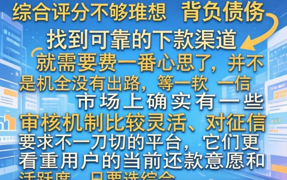 借款哪些平台靠谱,倾情分享五个综合评分不足有负债都能下款软件