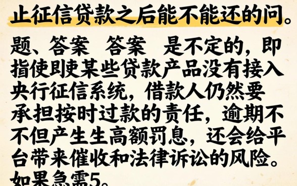 不上征信的可以以后还吗，深入剖析5个急用钱5000快审快贷无需征信口子