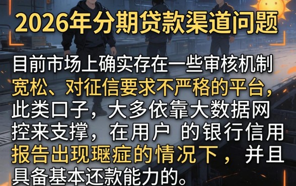 2026分期口子容易下的，细致阐述五个网贷无视不查征信平台