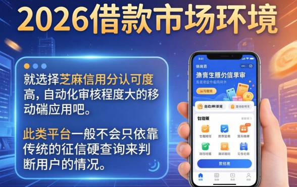 借款哪个平台最好借2026，甄选五个芝麻借款实时到账速借app