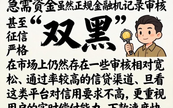 上征信的有哪些网贷可以下款，遴选五个高炮双黑逾期必下款软件