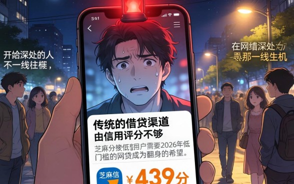 2026低门槛的网贷，枚举5个芝麻信用439分下款的软件