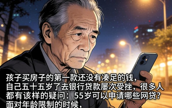 55岁可以借哪些网贷,汇整五个看银行流水的网贷软件